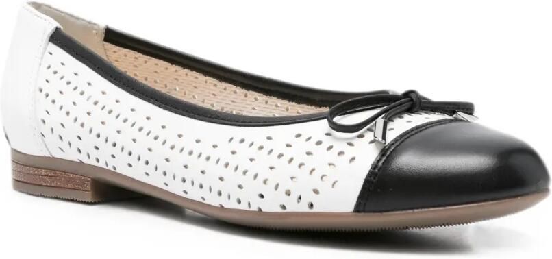 ARA Ballerina's met geperforeerd detail Wit - Foto 2