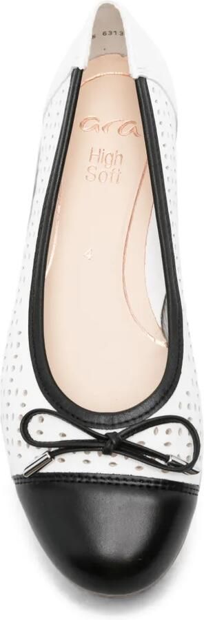 ARA Ballerina's met geperforeerd detail Wit - Foto 4