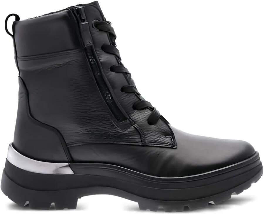 ARA Calais combat boots met veters Zwart