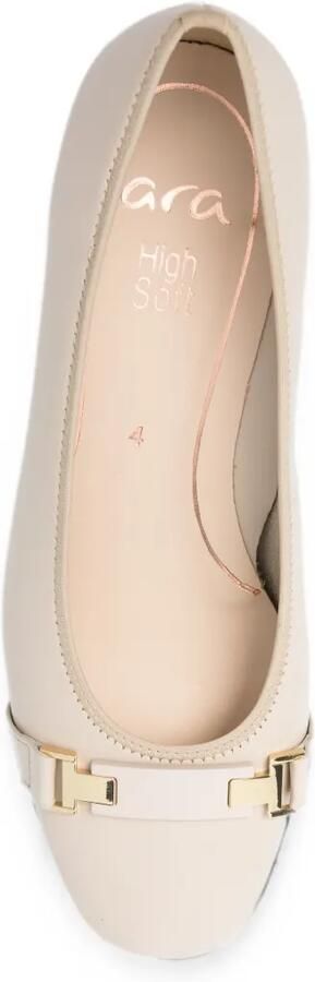 ARA Graz pumps met blokhak en gesp-detail Beige - Foto 4