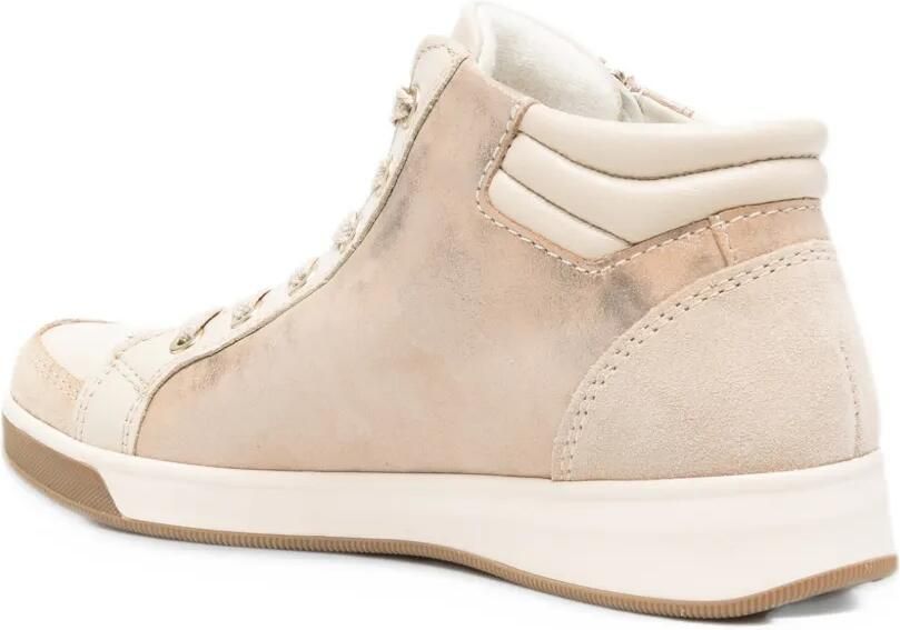 ARA metallic side-zip sneakers Beige - Foto 2