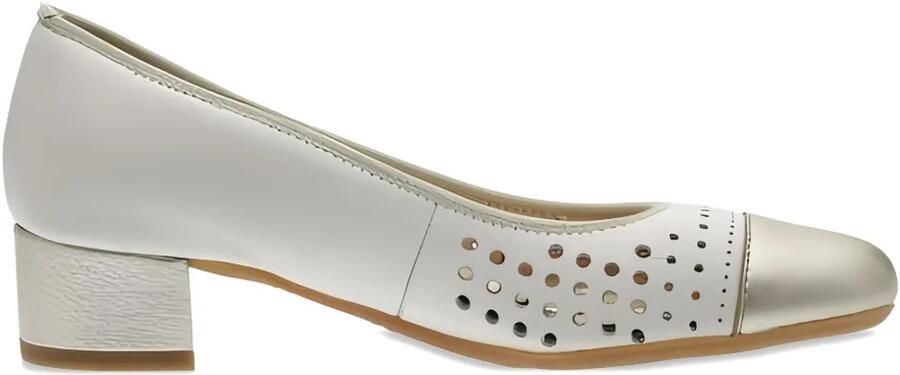 ARA Nizza geperforeerde leren pumps Beige - Foto 4