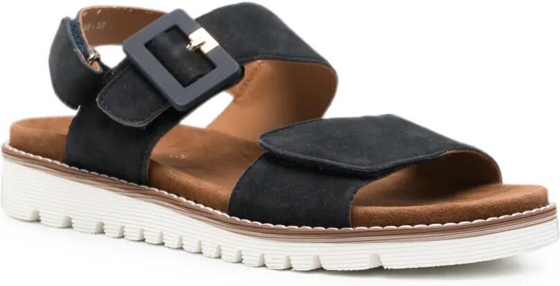 ARA Sandalen met klittenband en gespdetail Blauw - Foto 3