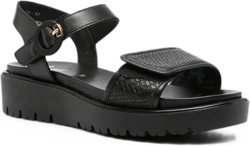 ARA Sandalen met slangenleer-effect Zwart - Foto 2