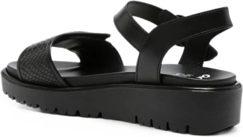 ARA Sandalen met slangenleer-effect Zwart - Foto 3