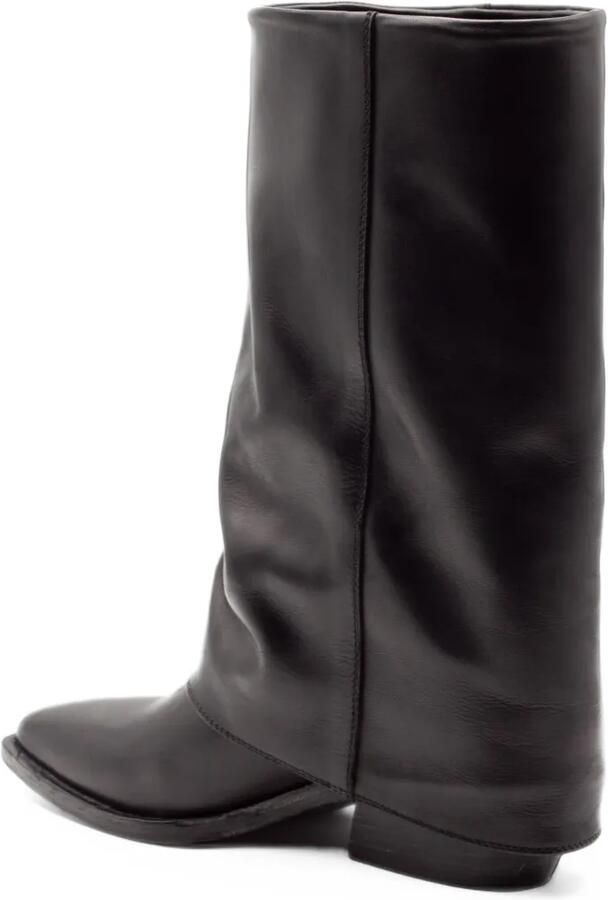 Archive buckle-detail square-toe boots Zwart - Foto 3