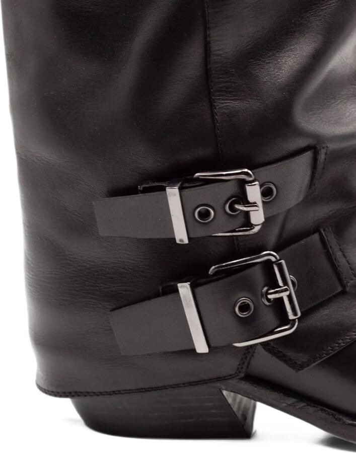 Archive buckle-detail square-toe boots Zwart - Foto 4
