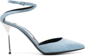 AREA Pumps verfraaid met stras Blauw