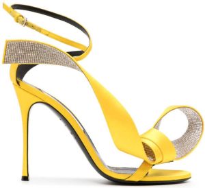 AREA x Sergio Rossi Marquise sandalen Geel