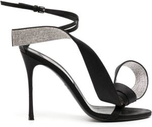 AREA x Sergio Rossi Marquise sandalen Zwart