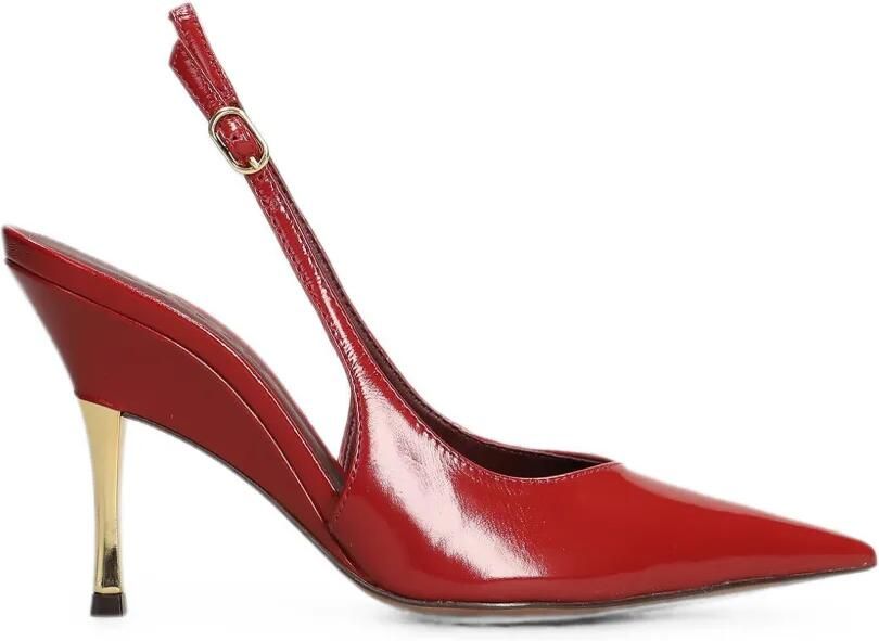 Arezzo Leren pumps Rood