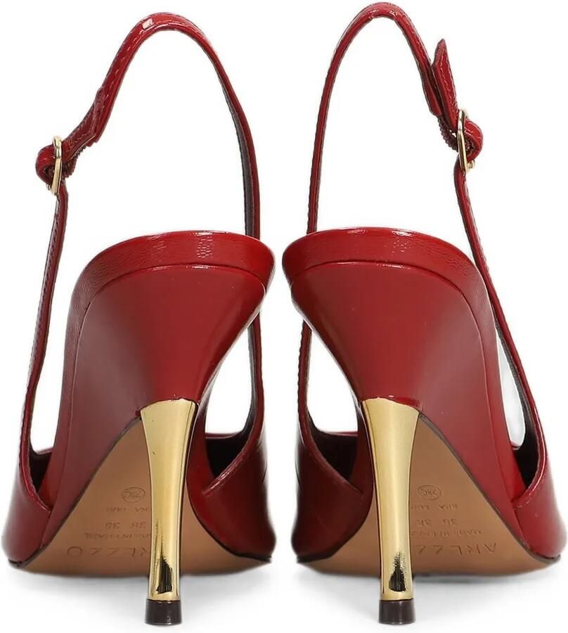 Arezzo Leren pumps Rood - Foto 2
