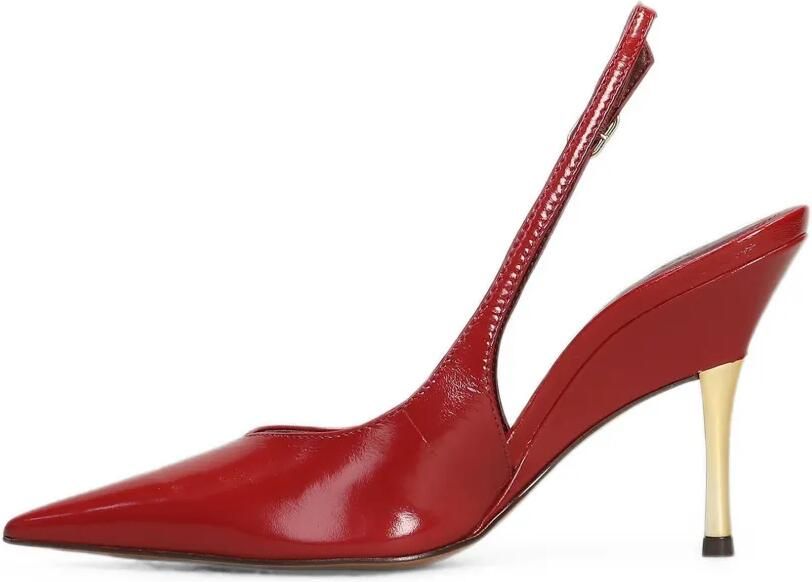 Arezzo Leren pumps Rood - Foto 5