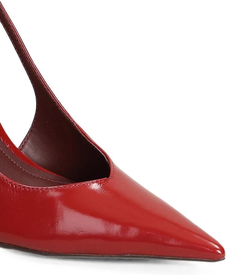 Arezzo Leren pumps Rood - Foto 3