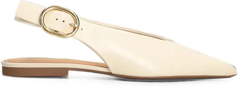 Arezzo Pumps met gespdetail en puntige neus Beige