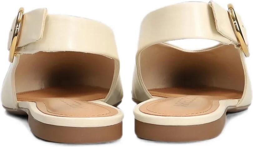 Arezzo Pumps met gespdetail en puntige neus Beige - Foto 4
