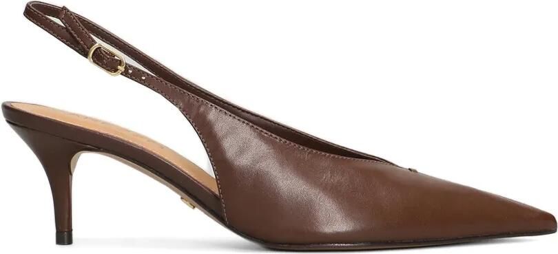 Arezzo Pumps met gespsluiting en puntige neus Bruin