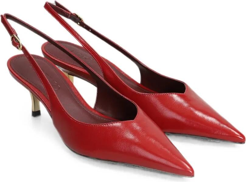 Arezzo Slingback pumps met puntige neus Rood - Foto 4
