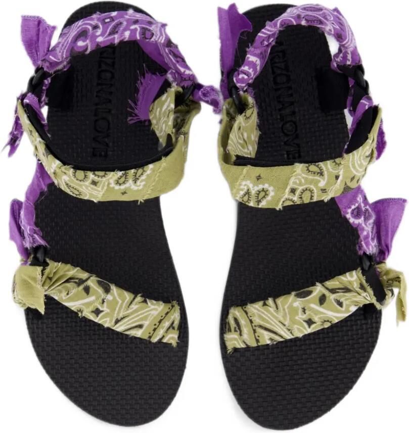 Arizona Love Sandalen met bandanaprint Paars