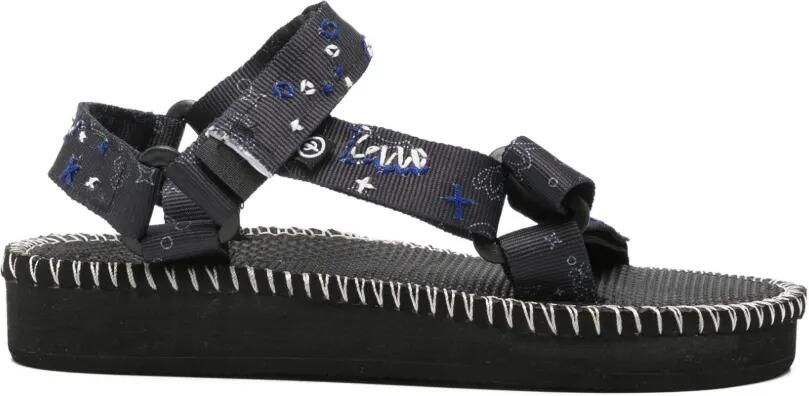 Arizona Love Trekky sandalen met borduurwerk Blauw