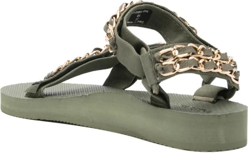Arizona Love Trekky sandalen verfraaid met klittenband Groen - Foto 2
