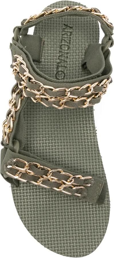 Arizona Love Trekky sandalen verfraaid met klittenband Groen - Foto 3
