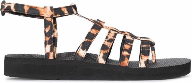 Arizona Love Sandalen met luipaardprint Bruin