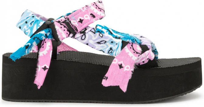 Arizona Love Sandalen met plateauzool Zwart