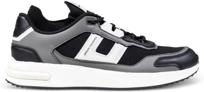 Armani Exchange Athletic sneakers met vlakken Zwart
