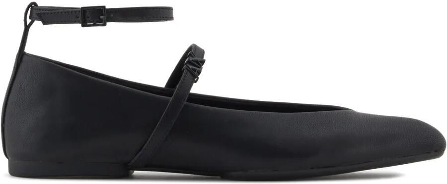 Armani Exchange Ballerina's met puntige neus Zwart