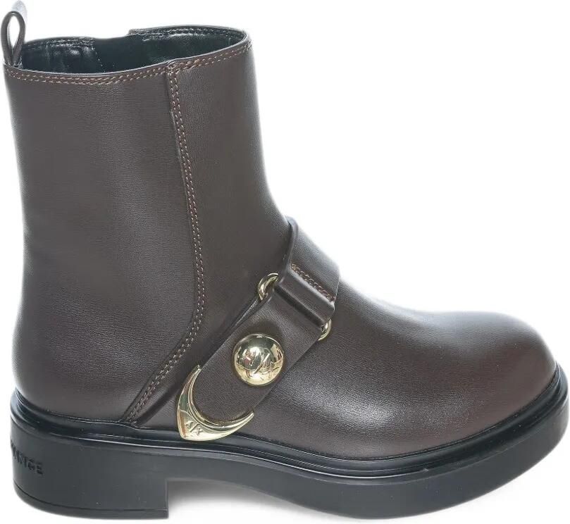 Armani Exchange Enkellaarzen met gesp Bruin