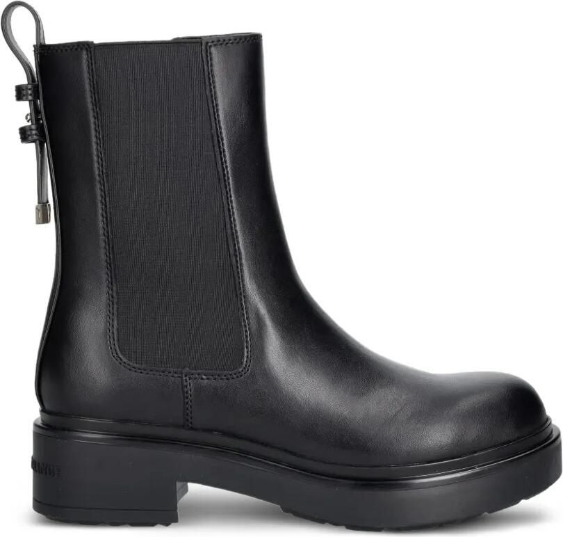 Armani Exchange Chelsea laarzen met elastisch vlak Zwart