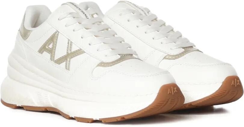 Armani Exchange Chunky sneakers met logopatch Wit - Foto 2