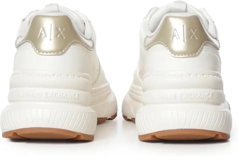 Armani Exchange Chunky sneakers met logopatch Wit - Foto 3