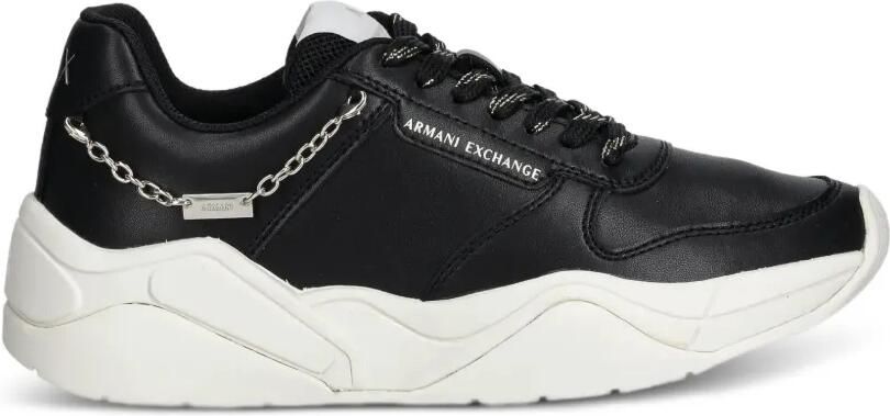 Armani Exchange Geweven sneakers Zwart