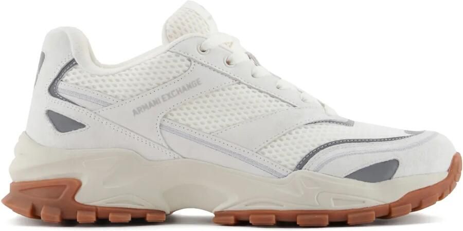 Armani Exchange Leren sneakers Wit