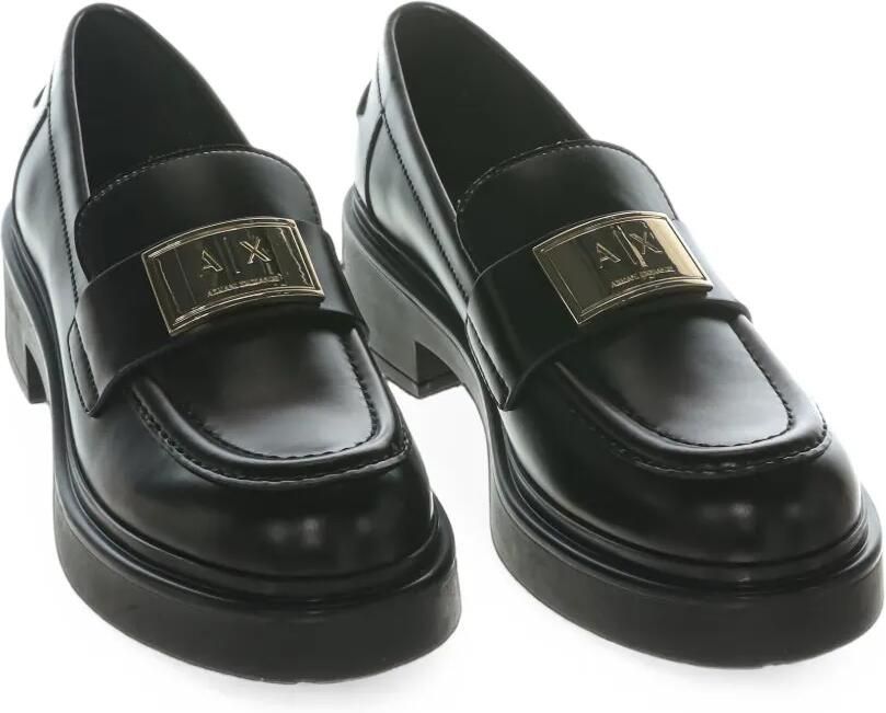Armani Exchange Loafers met logoplakkaat Zwart - Foto 4