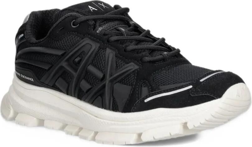 Armani Exchange logo-patch chunky-sole sneakers Zwart - Foto 2