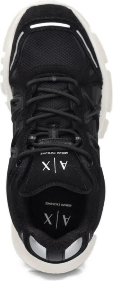 Armani Exchange logo-patch chunky-sole sneakers Zwart - Foto 3