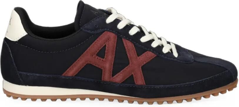 Armani Exchange Sneakers met logopatch Blauw