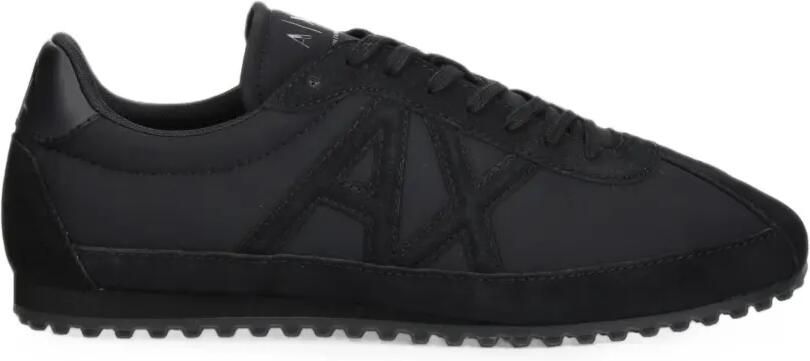 Armani Exchange Sneakers met logopatch Zwart