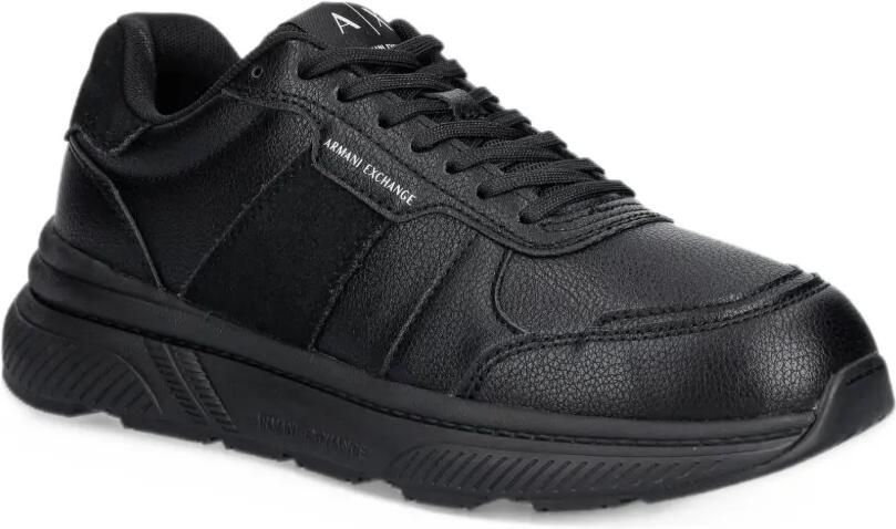 Armani Exchange logo-print panelled sneakers Zwart - Foto 3