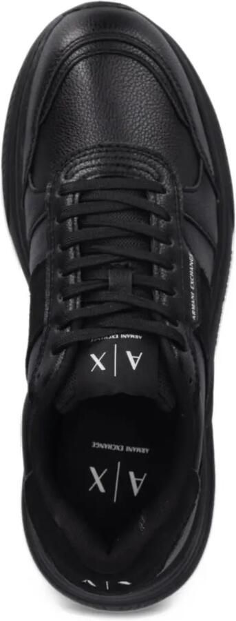 Armani Exchange logo-print panelled sneakers Zwart - Foto 4