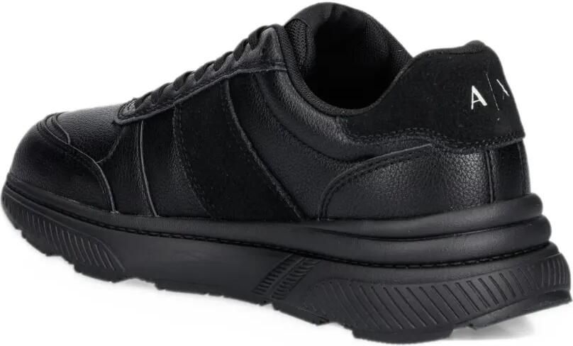 Armani Exchange logo-print panelled sneakers Zwart - Foto 2