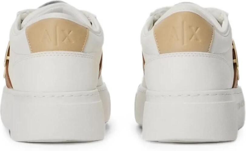 Armani Exchange Minimal Chic sneakers met logoplakkaat Wit - Foto 3