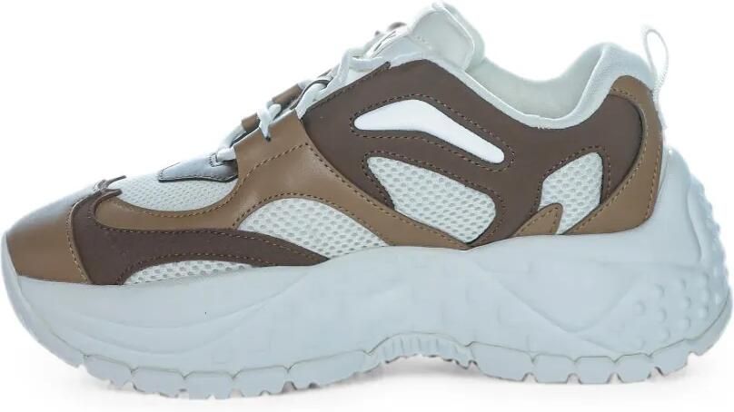 Armani Exchange sneakers in mesh and microsuede Wit