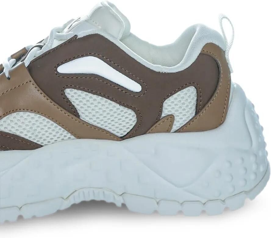 Armani Exchange sneakers in mesh and microsuede Wit - Foto 2