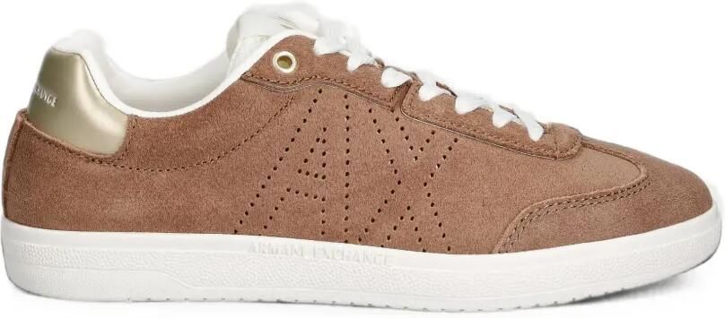 Armani Exchange Suède sneakers Bruin
