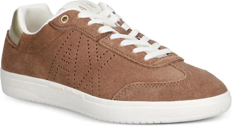Armani Exchange Suède sneakers Bruin - Foto 3