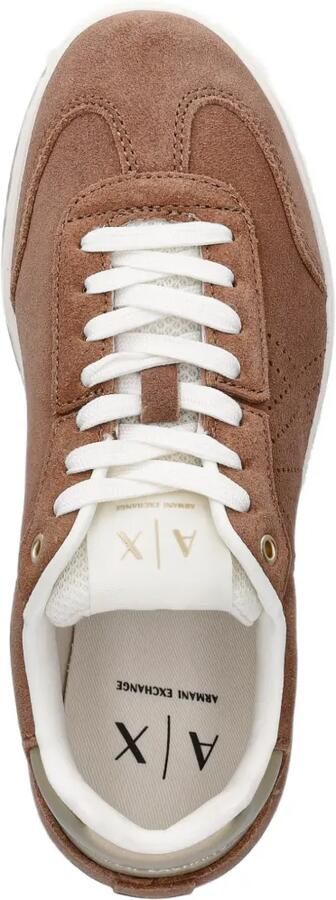 Armani Exchange Suède sneakers Bruin - Foto 4